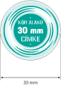 30 mm címke