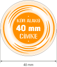 40 mm címke